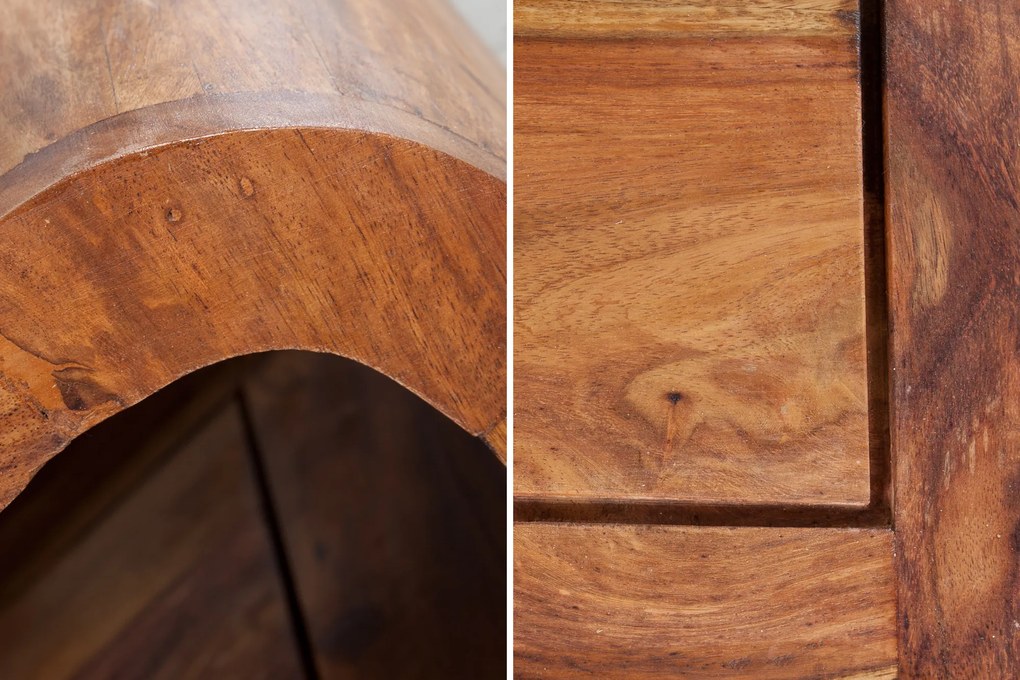 Konferenčný stolík Curved II 100cm Sheesham