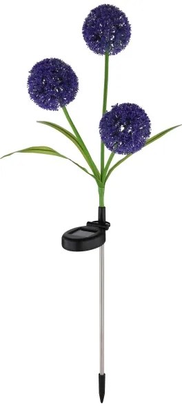 Globo 33599P - LED Solárne svietidlo SOLAR 3xLED/0,06W/3V 5000K IP44 fialová