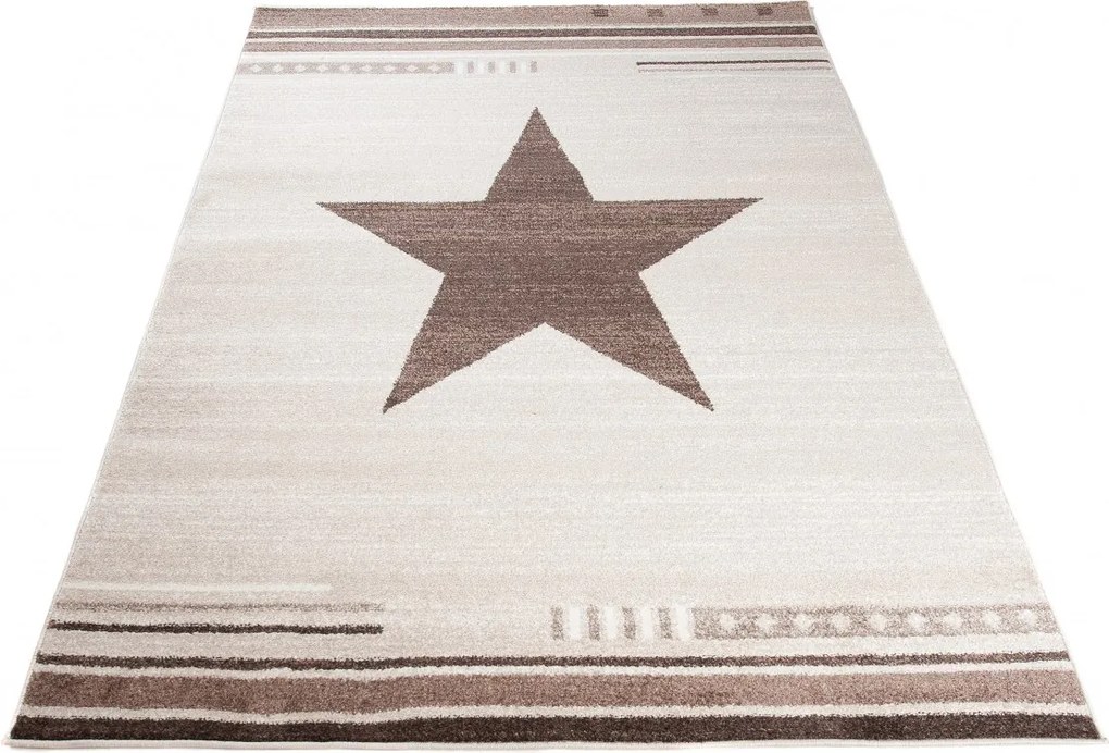 TA Koberec L916A BÉŽOVÁ MAROCKÁ BQZ Rozmer: 140x190 cm