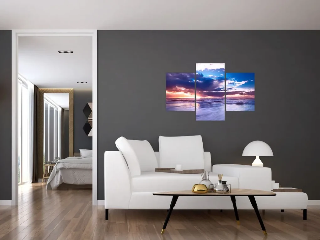 Obraz - Západ slnka pri mori (90x60 cm)