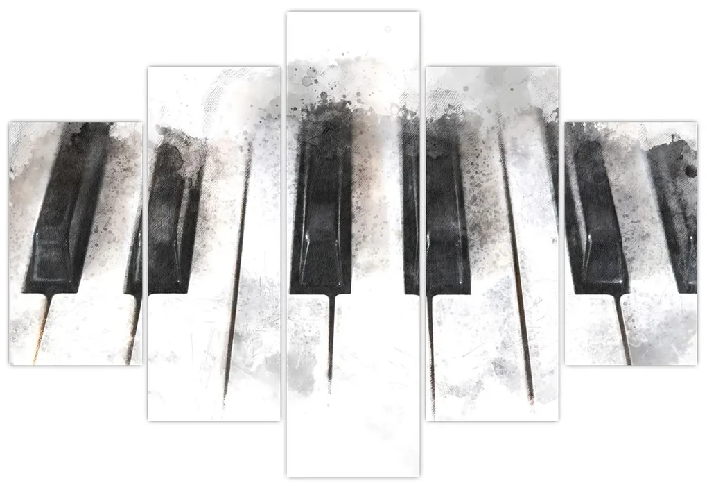 Obraz - Piano, aquarel (150x105 cm)