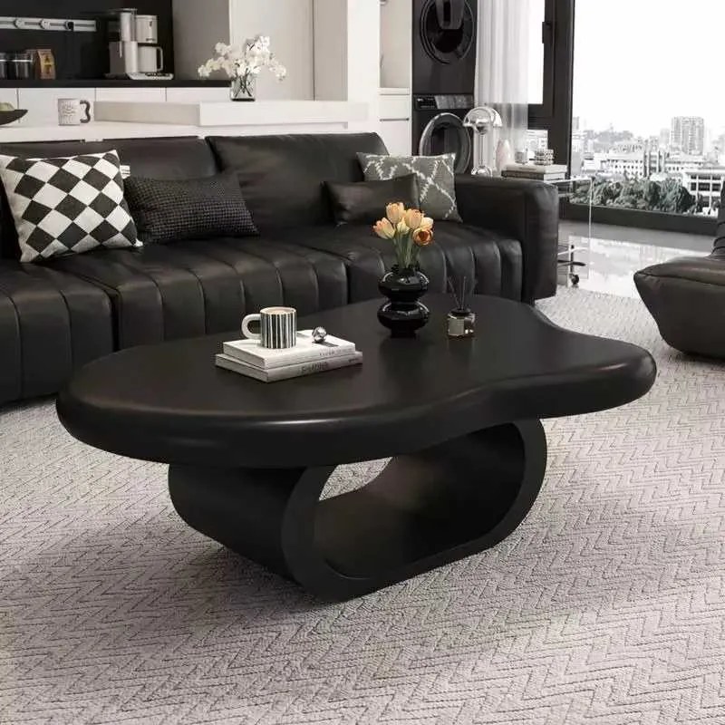 LuxuryForm DESIGN Konferenčný stolík DECO 120 × 79 cm – čierny, čierna podnož – II. akosť