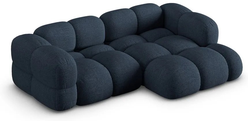 Tmavomodrá rohová pohovka (pravý roh/s leňoškou) Loretto – Cosmopolitan Design