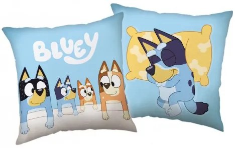 Jerry Fabrics - Obojstranný dekoračný vankúš Bluey / 40 x 40 cm