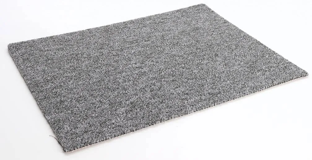 Condor Carpets, Koberec metráž Extreme 73, na mieru, šíře 4m, šedá, ab (mriežka), chodba / predsieň
