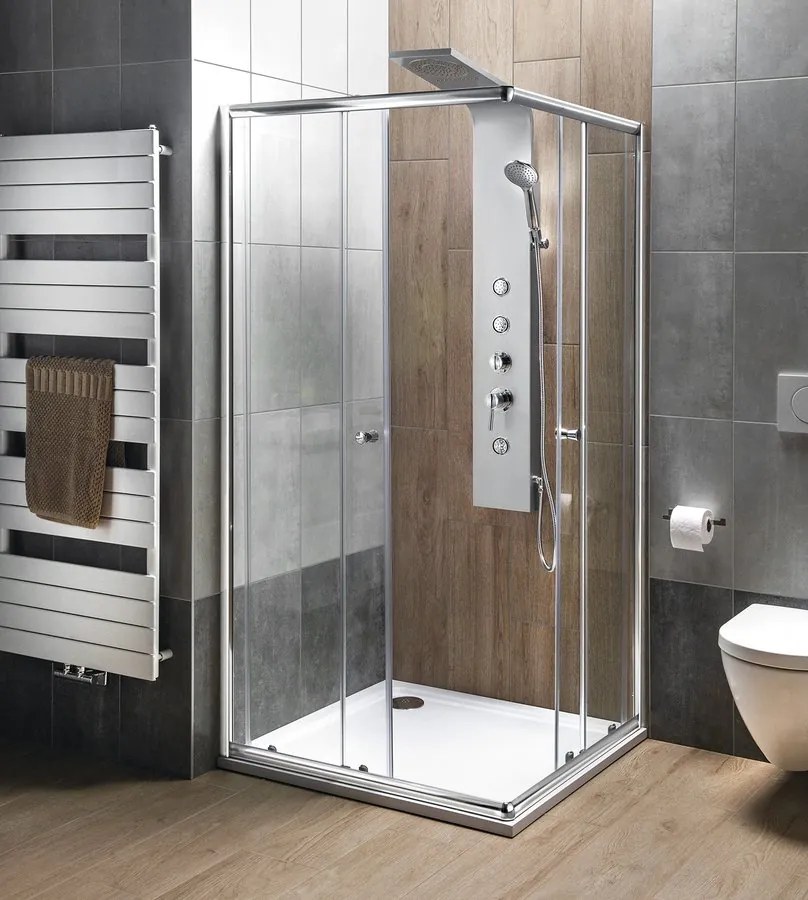 Aqualine Aqualine, TUSA sprchový panel s batériou, 1400 mm, hliník, SL680
