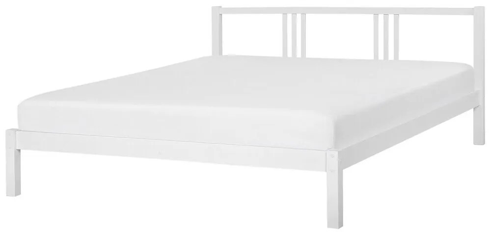 Manželská posteľ 180 cm VALLES (s roštom) (biela). Vlastná spoľahlivá doprava až k Vám domov. 1007550