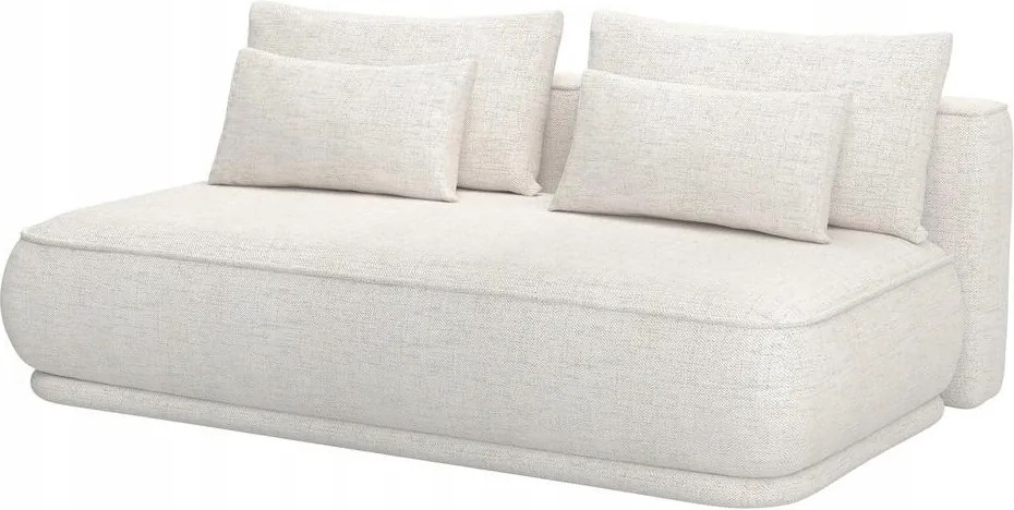 Pohovka trojsedačka Lesanna (krémová čierna)