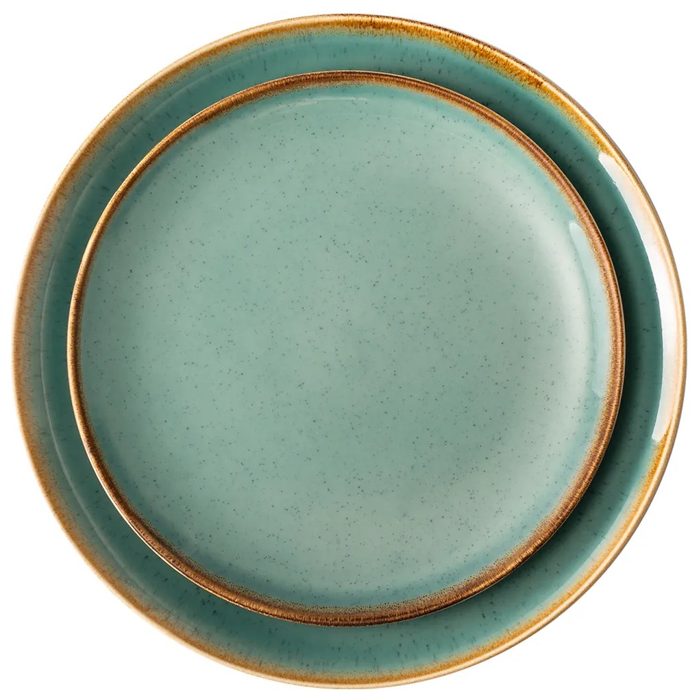 Tanier plytký Sand tyrkysový 28 cm – Gaya - 451958