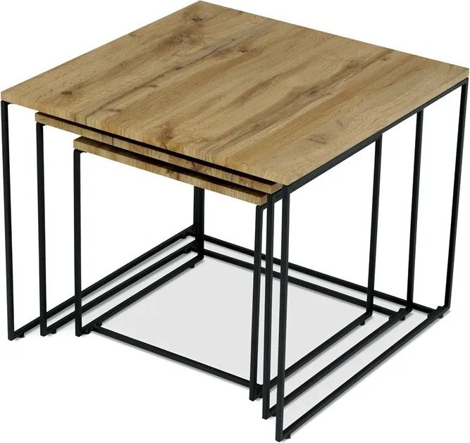 Autronic BONTEC Konferenčný stolík 60x60x51cm, mdf, divoký dub, AF-3008 OAK Farba: Prírodné