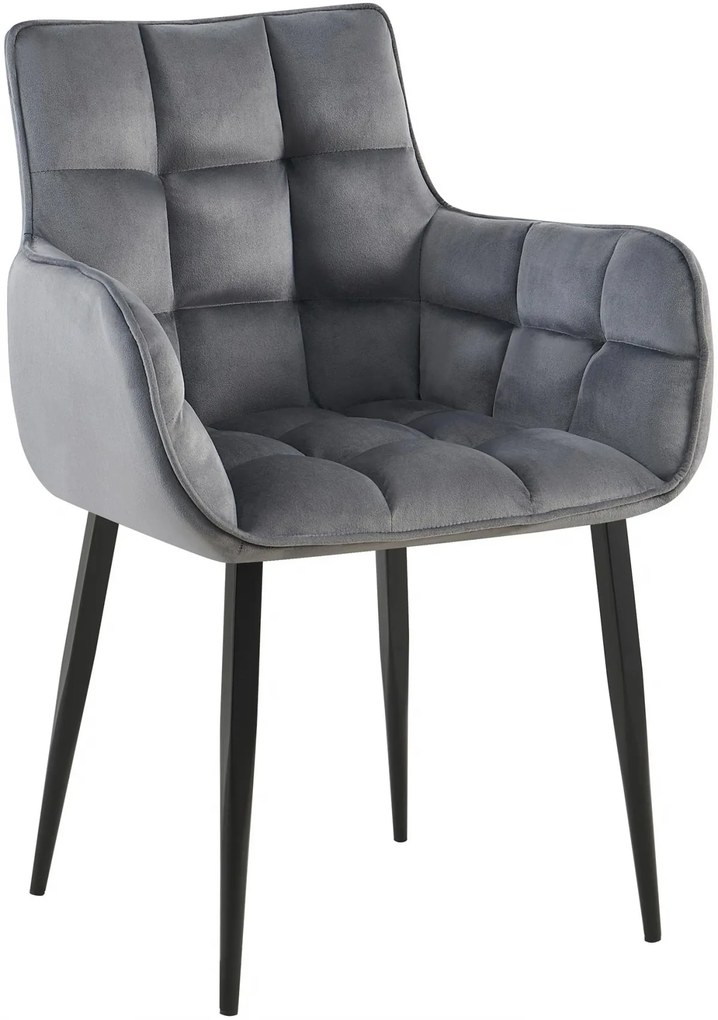 Stolička Tirana zamat - tmavo šedá