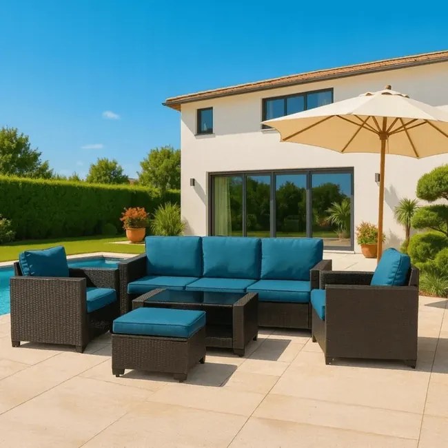 Zostava záhradného nábytku Akron