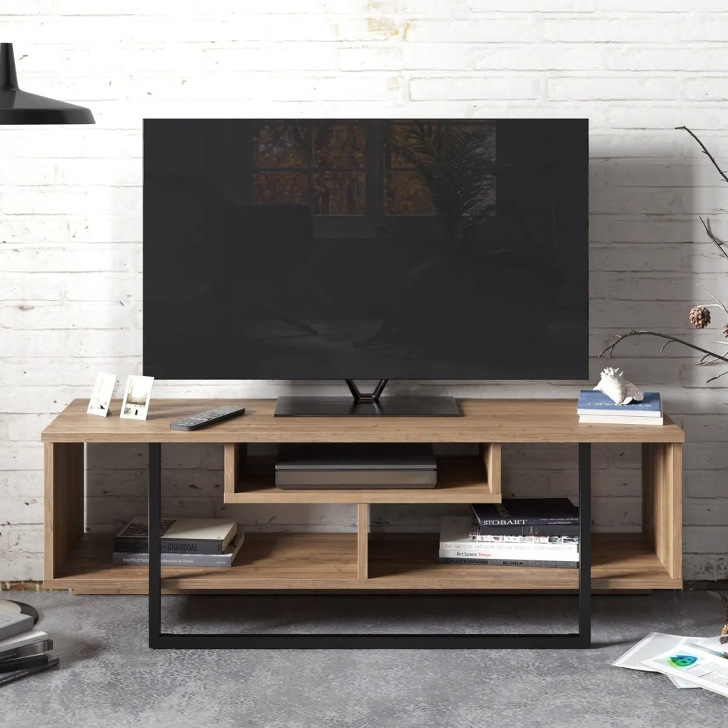 TV stolík ASAL 120 cm dub/čierny
