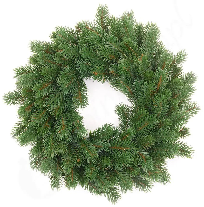 DECOREUM Vianočný smrekový veniec - PE vetvičky 40 cm 85396