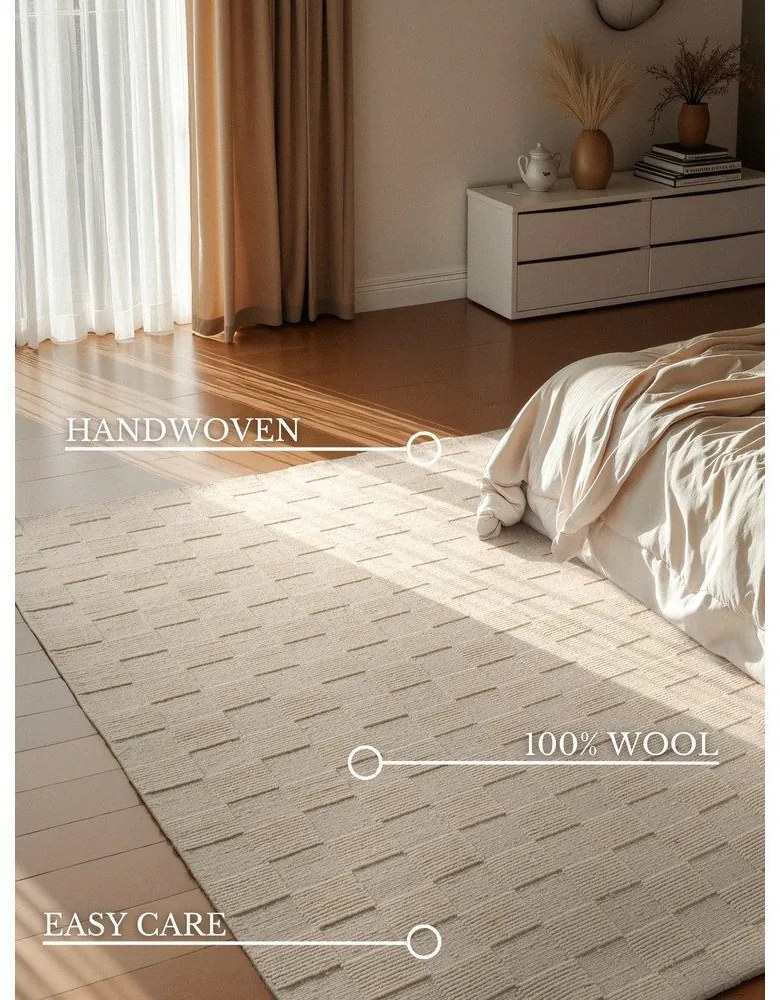 Krémový ručne tkaný vlnený koberec 160x230 cm Scala – Villeroy&amp;Boch