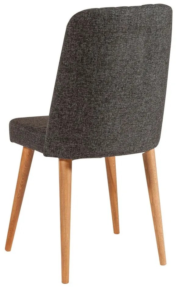 Antracitová zamatová jedálenská stolička Stormi Sandalye – Kalune Design