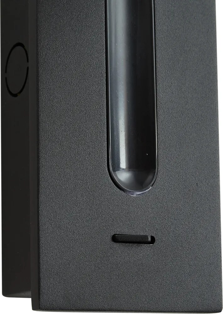 Sada 2 moderných nástenných svietidiel čierna vrátane LED - Plaza