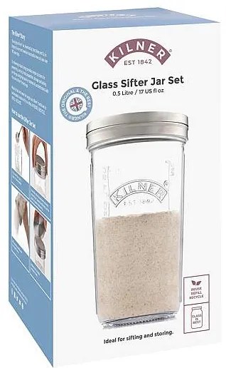 Kilner Sifter set dóza so sitkom 0,5 l