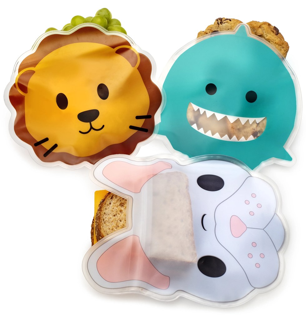 Opakovateľne použiteľné vrecúška na desiatu - 6 ks