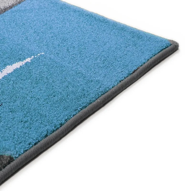 Oriental Weavers, Kusový koberec Portland 3064 AL1 Z, 67x120, modrá, chodba / predsieň