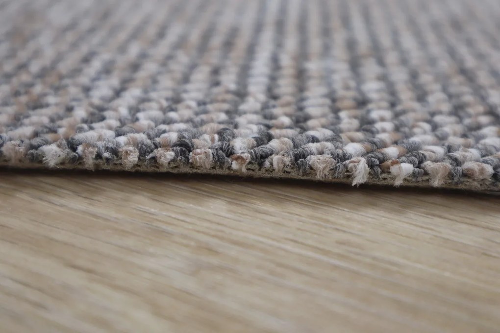 Spoltex koberce Liberec Metrážny koberec Texas 23 šedobéžový - S obšitím cm