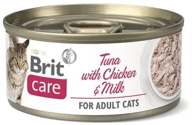 Konzerva pre mačky Brit Care Tuna with Chicken and Milk 70 g