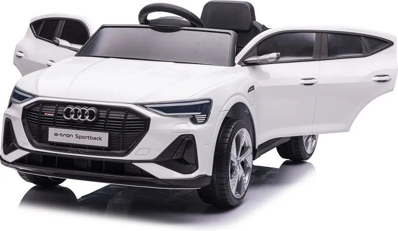 LEAN CARS Elektrické autíčko Audi E-Tron QLS-6688 LED MP3 biele