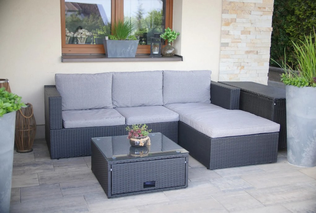 Noela Záhradná ratanová zostava Relax Stockholm