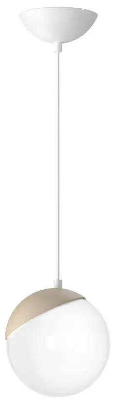 Luster na lanku SFERA WOOD 1xE14/40W/230V biela