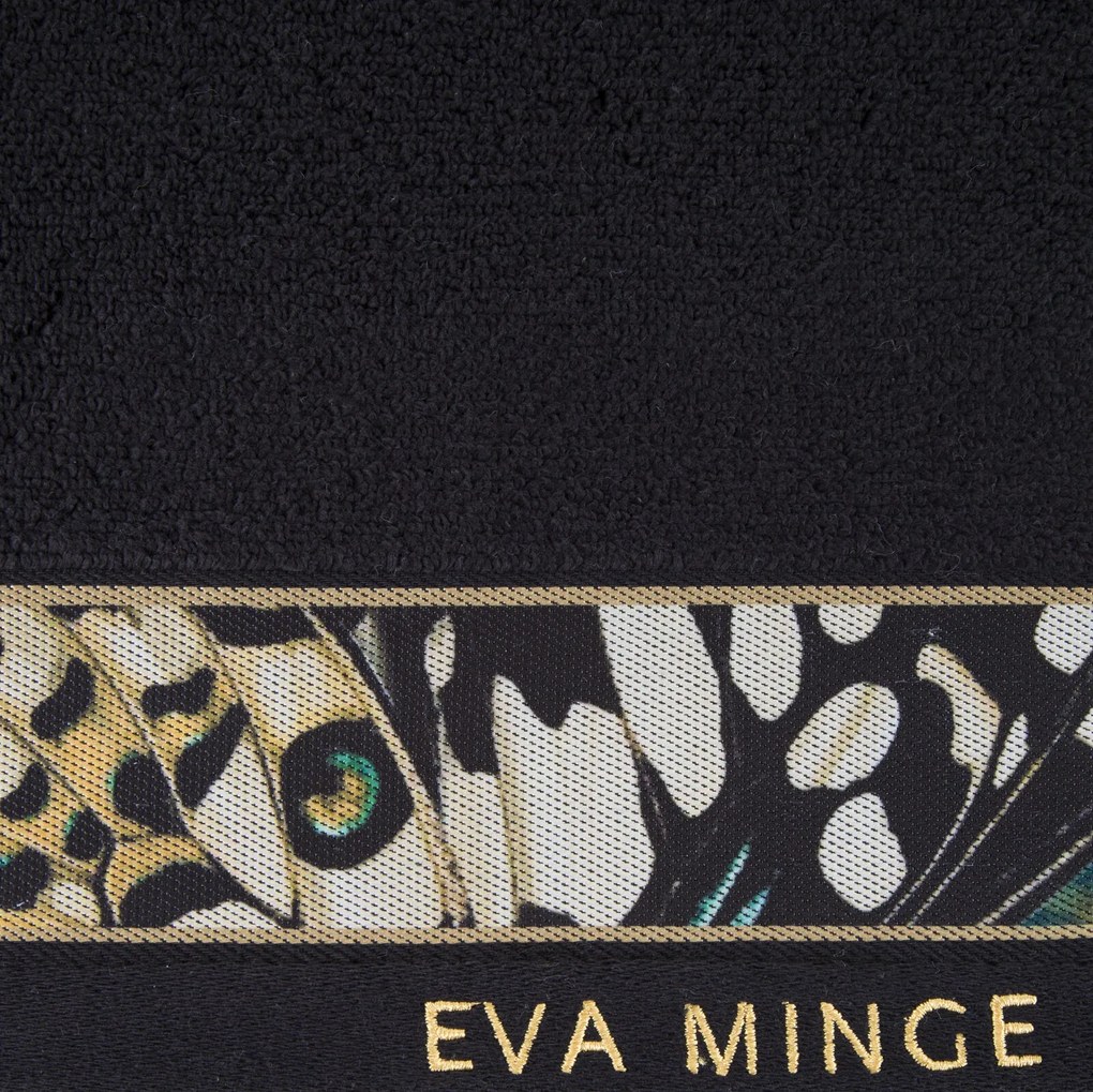 FROTÉ UTERÁK EVA MINGE15 SADA 6 KS 30X50 CM ČIERNA