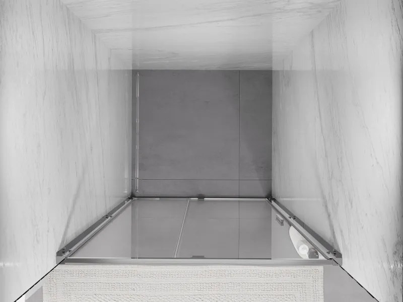 Mexen Exo, 1-krídlové dvere do otvoru 110x200 cm, 6mm číre sklo, chrómový profil, 819-110-000-01-00