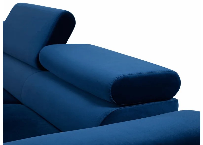Rohová sedacia súprava do obývačky Alvin Sale, Dostupné poťahy: Ekokoža Soft 017 (biela) + Lux 06 + Ekokoža Soft 017 (biela), Strana: ľavá