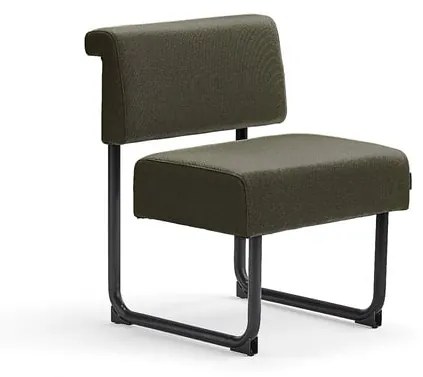 Kreslo START, dĺžka 600 mm, tkanina, olivovozelená