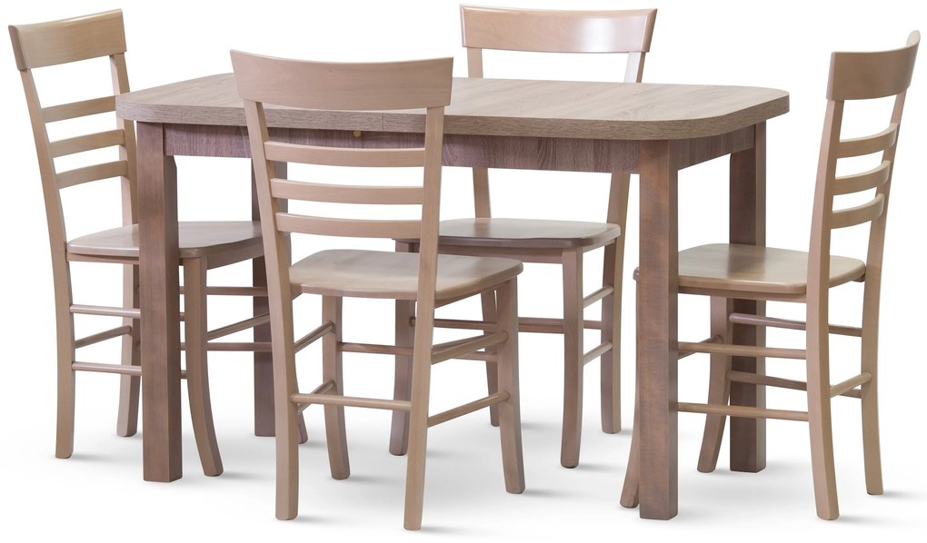 Stima Stolička SIENA s čalúneným sedákom Vyberte odtieň ->: Tmavo hnedá, Vyberte látku ->: LUX Jeans 33