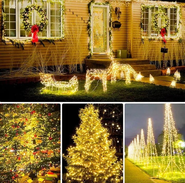 BERGE Svetelná reťaz záhradná girlanda 10m 100LED 230V + diaľkové ovládanie