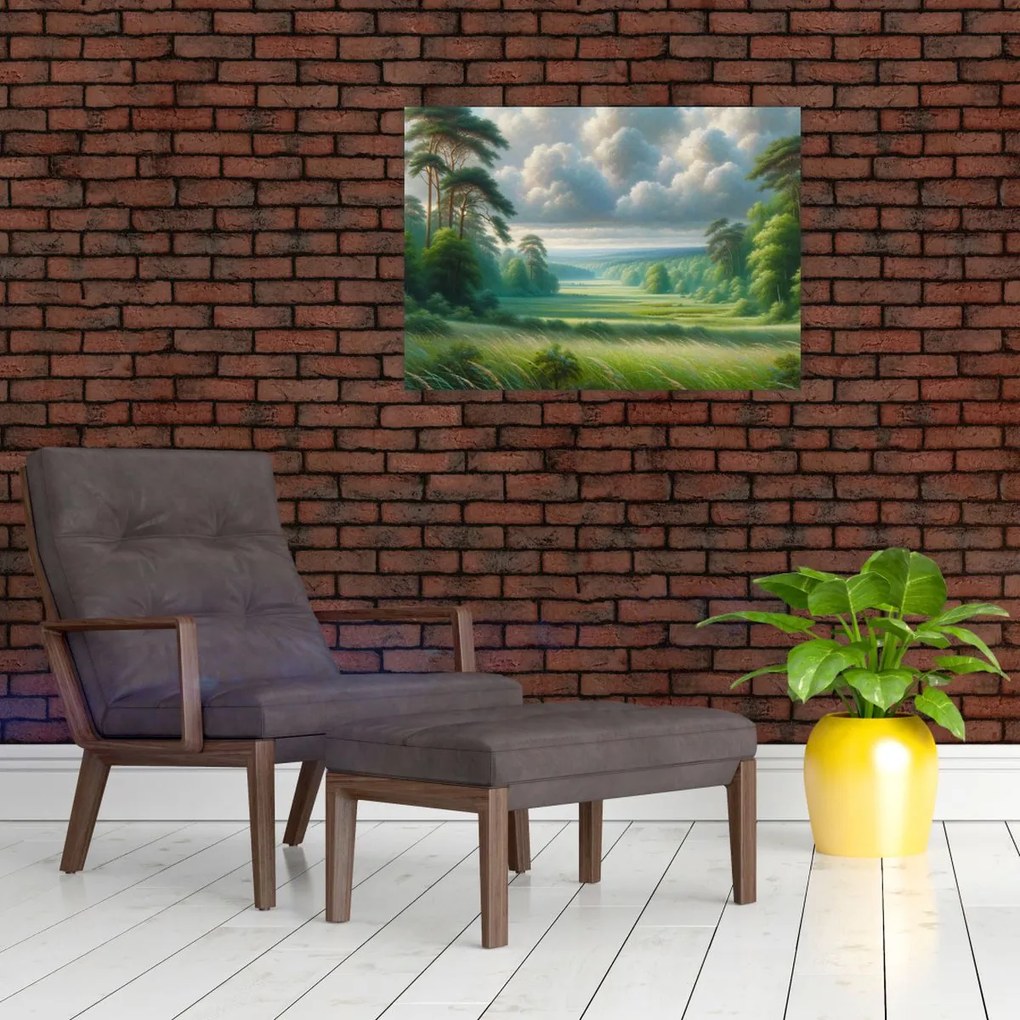Obraz - Zelená krajina (70x50 cm)