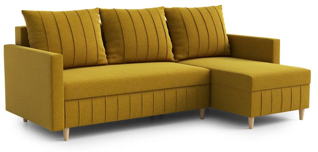 Rozkladacia rohová sedacia súprava FOX Pravá Tmavosivá