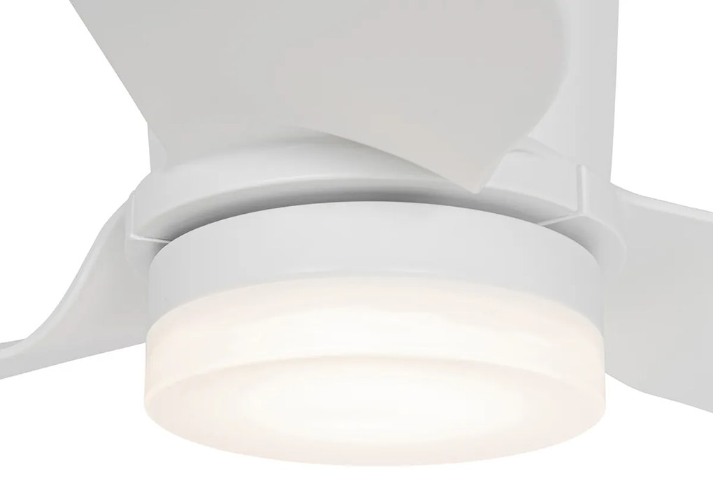 Stropný ventilátor biely vrátane LED s diaľkovým ovládaním - Patty