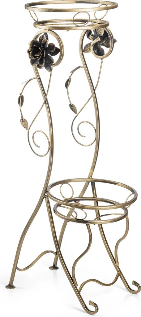 STOJAN NA KVETINÁČ QUINCY 90,5X40 CM ZLATÁ
