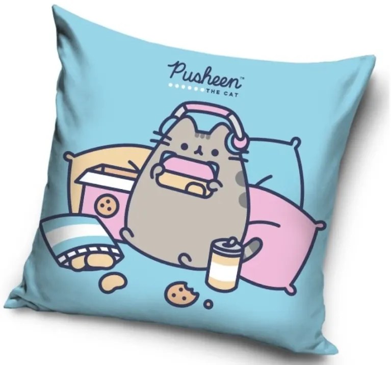 Detský vankúšik Mačička Pusheen Chill Time 40x40 cm