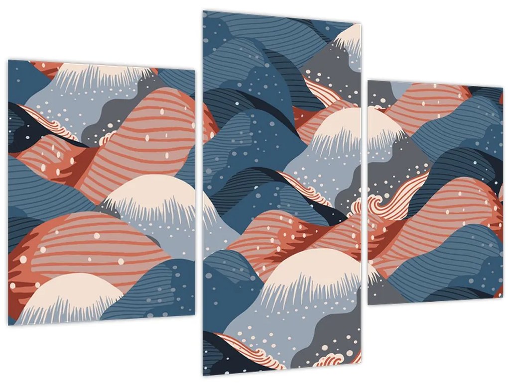 Obraz - Japonské vlny (90x60 cm)