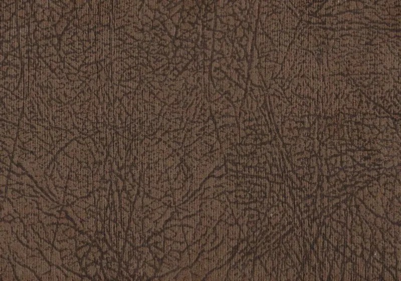 Rohová sedacia súprava Linz, hnedá látka v optike kože, bez rozkladu