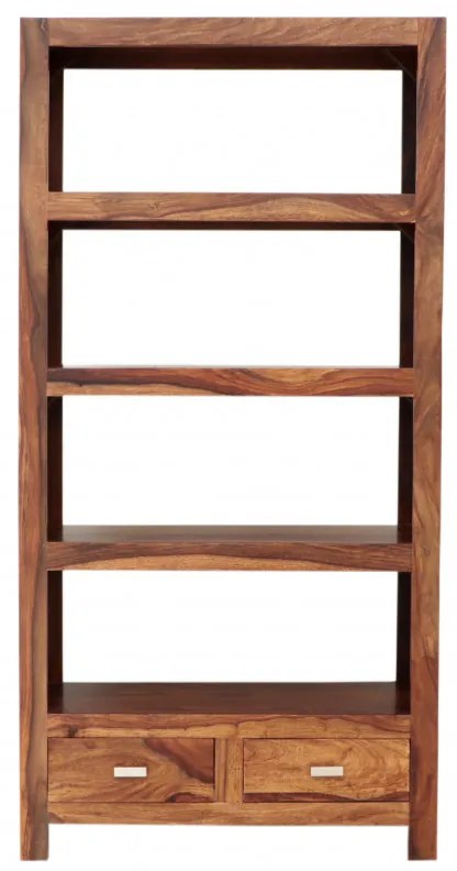 Knižnica Gani so zásuvkami 90x180x35 z indického masívu palisander Only stain