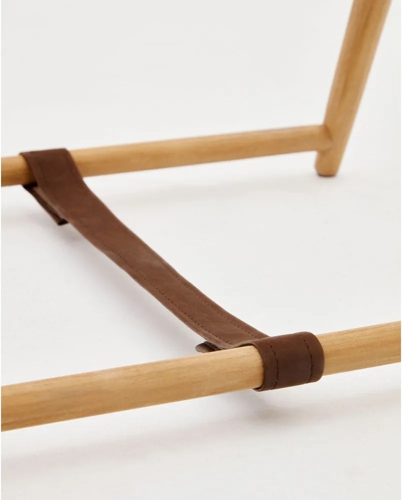 Nemý sluha z teakového dreva v prírodnej farbe Roxana – Kave Home