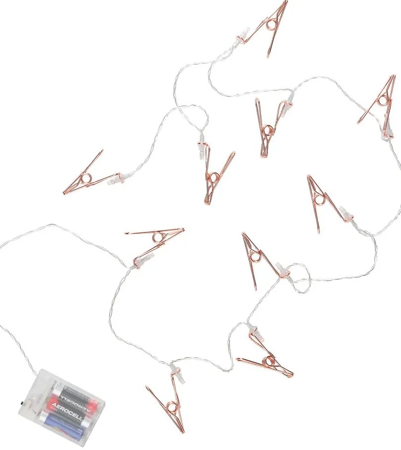 CLIP COUTURE LED Svetelná reťaz s USB s klipsami 10 svetiel