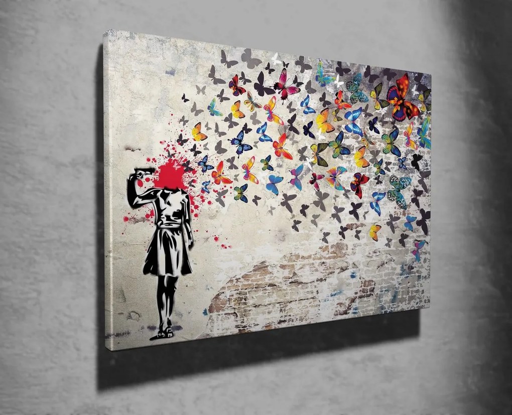 Obraz na plátne Butterfly dead WY51 70x100 cm