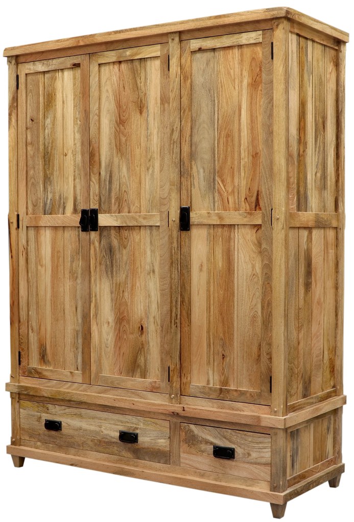 furniture-nabytek.cz - Šatníková skriňa 150 z masívneho dreva mango 150x60x200