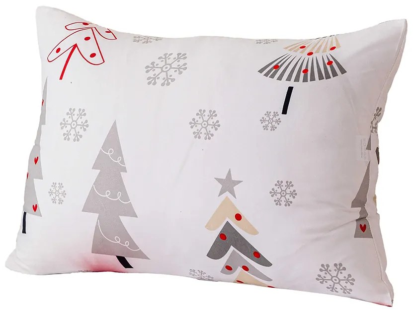 Dekoračná obliečka na vankúš JINGLE 50x70 cm, biela