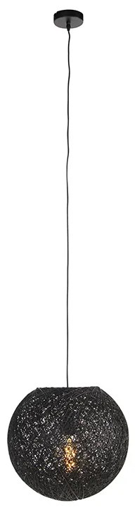 Závesné svietidlo čierne 35 cm - Corda
