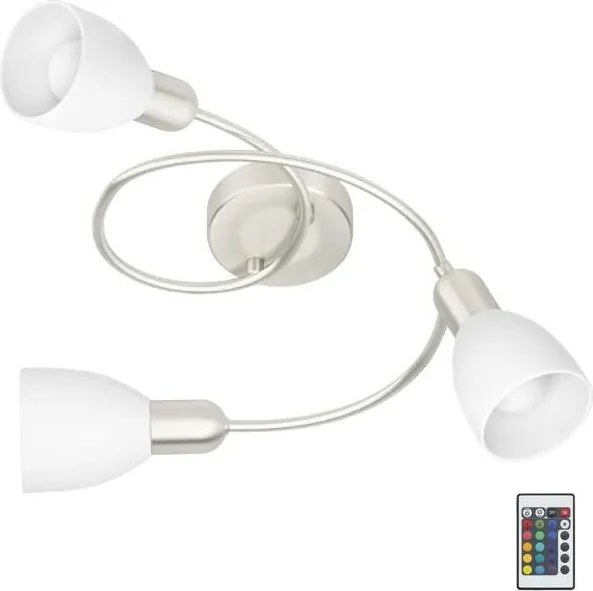 Eglo 75388 - LED RGBW Stmievateľný prisadený luster GRIMSEY-C 3xE14/4W/230V + DO